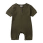Kids Tales Little Everyday Ribbed Cotton-Blend Baby Romper