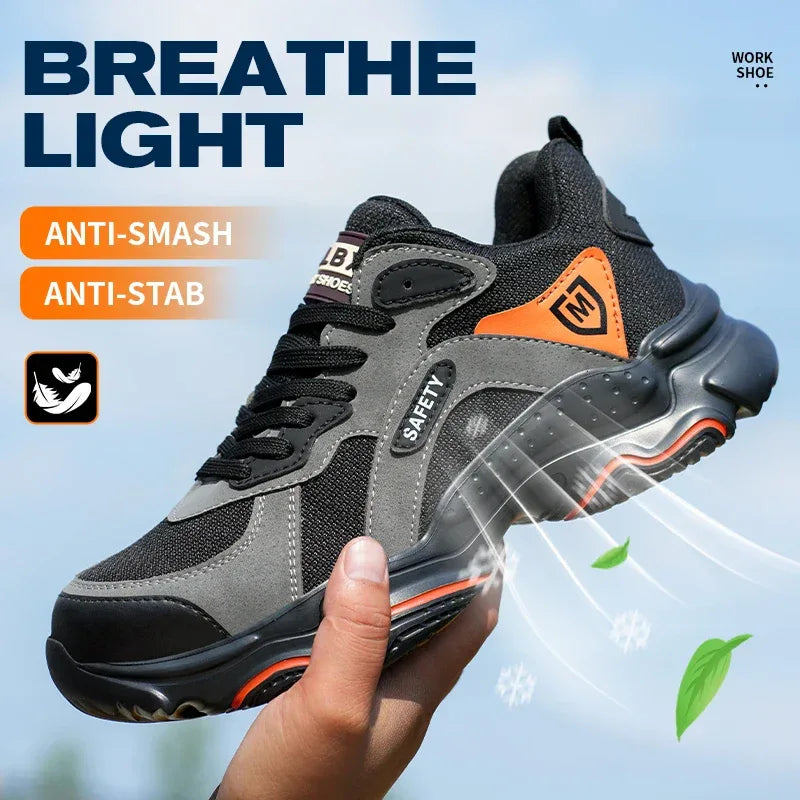 Unisex Safety Shoes Featuring Anti-Smash Steel Toe Protection - ShopHub