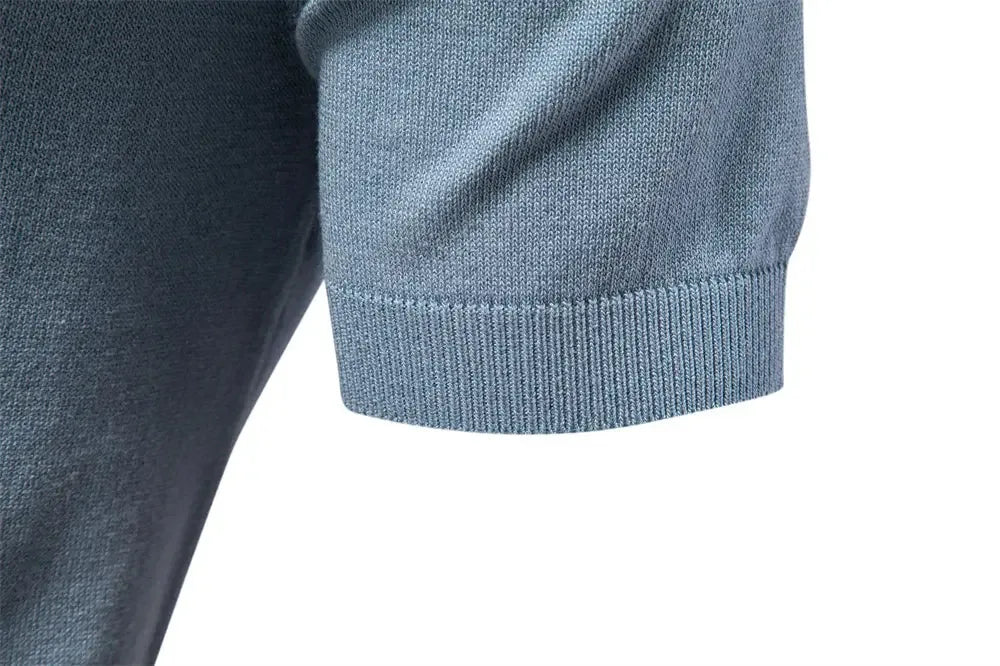 Men's Slim Fit Solid & Striped Polo Shirts - ShopHub