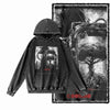 COOLMIND G24 Acid-Washed Black Graphic Hoodie