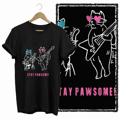COOLMIND Cat Lover Graphic Cotton T-Shirt | Women's Relaxed Fit