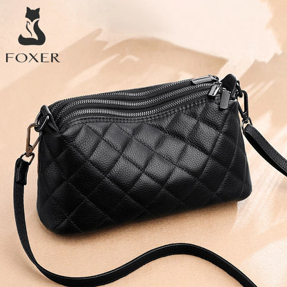 FOXER Genuine Leather Women's Shoulder Bag