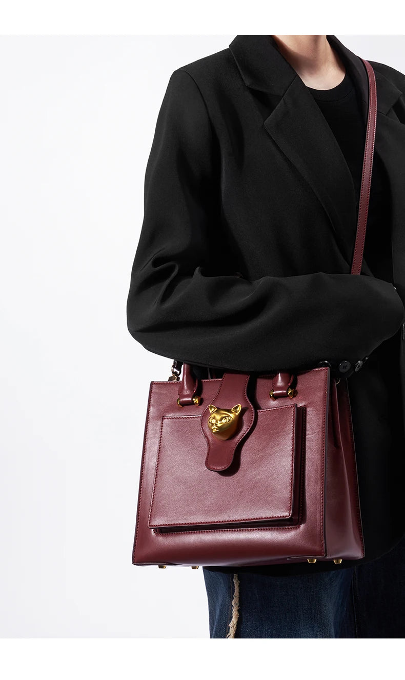 BAFELLI Soft Leather Multi-Compartment Commuter Tote