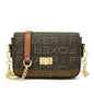 FOXER Vintage Monogram Chain Crossbody Bag