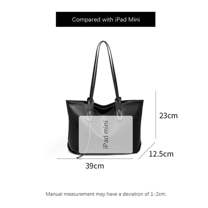 FOXER Women's Shoulder Bag Genuine Leather Handbag 2026 New Large Capacity Tote Bag Female Commuter Casual Purse