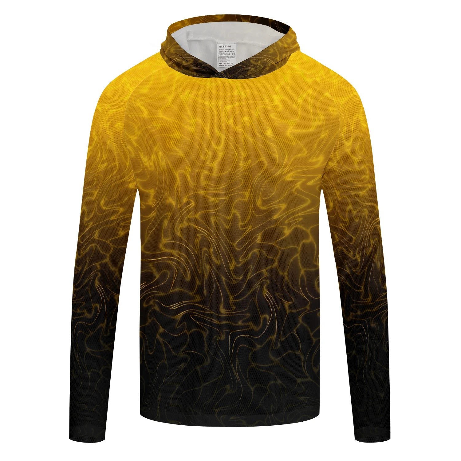 Men's Long Sleeve Fishing Shirt with Hoodie