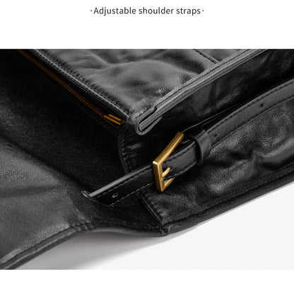 FOXER Wrinkled Genuine Leather Women's Crossbody Bag