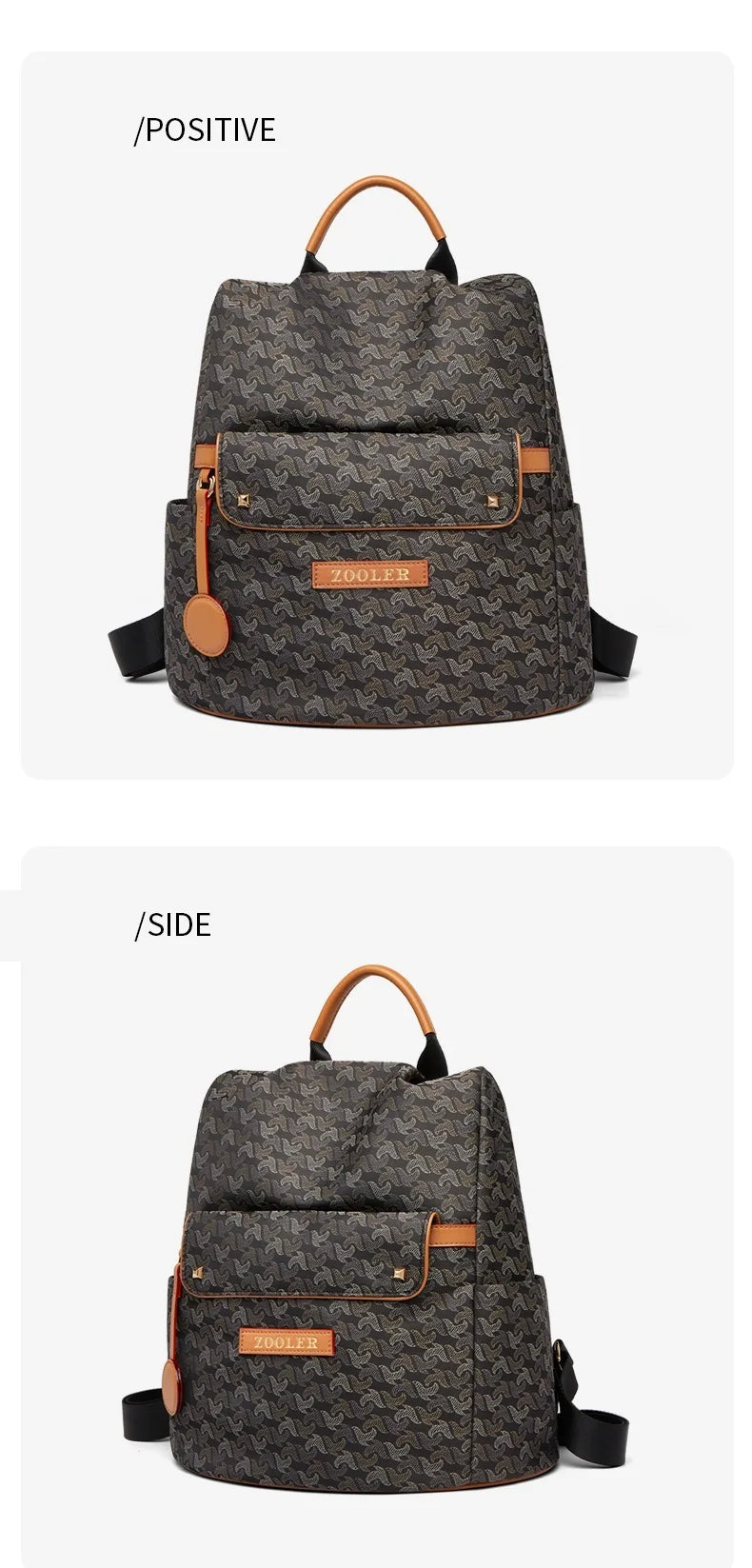 ZOOLER Nylon Embossed Backpack