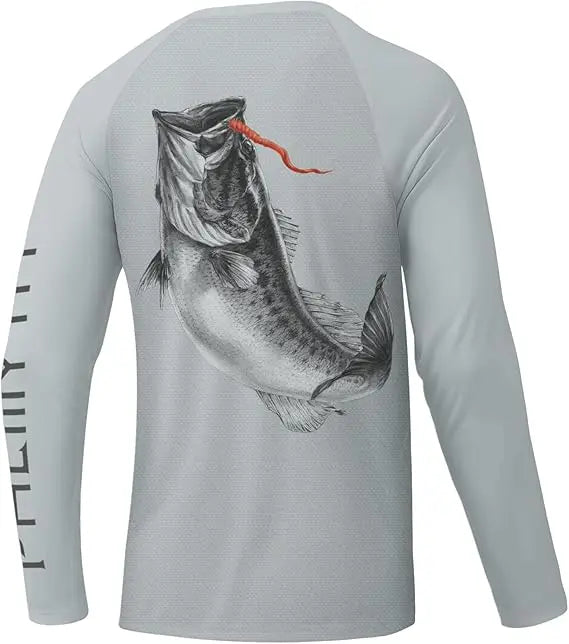 Men's Fishing Hoodie with 3D Printed Sun Protection Suit - Long Sleeved Fishing Top