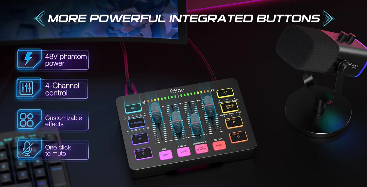 FIFINE Gaming Audio Set - Your Ultimate Companion for Streaming and Podcasting