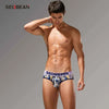SEOBEAN Men's Printed Briefs Comfortable Breathable Underwear