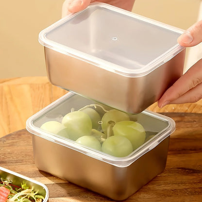 6Pcs Stainless Steel Food Containers