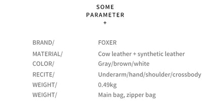 FOXER Women Shoulder Bag Crossbody Handbag Lady Genuine Leather+ Microfiber Fashion Bucket Bag Gift for Lover