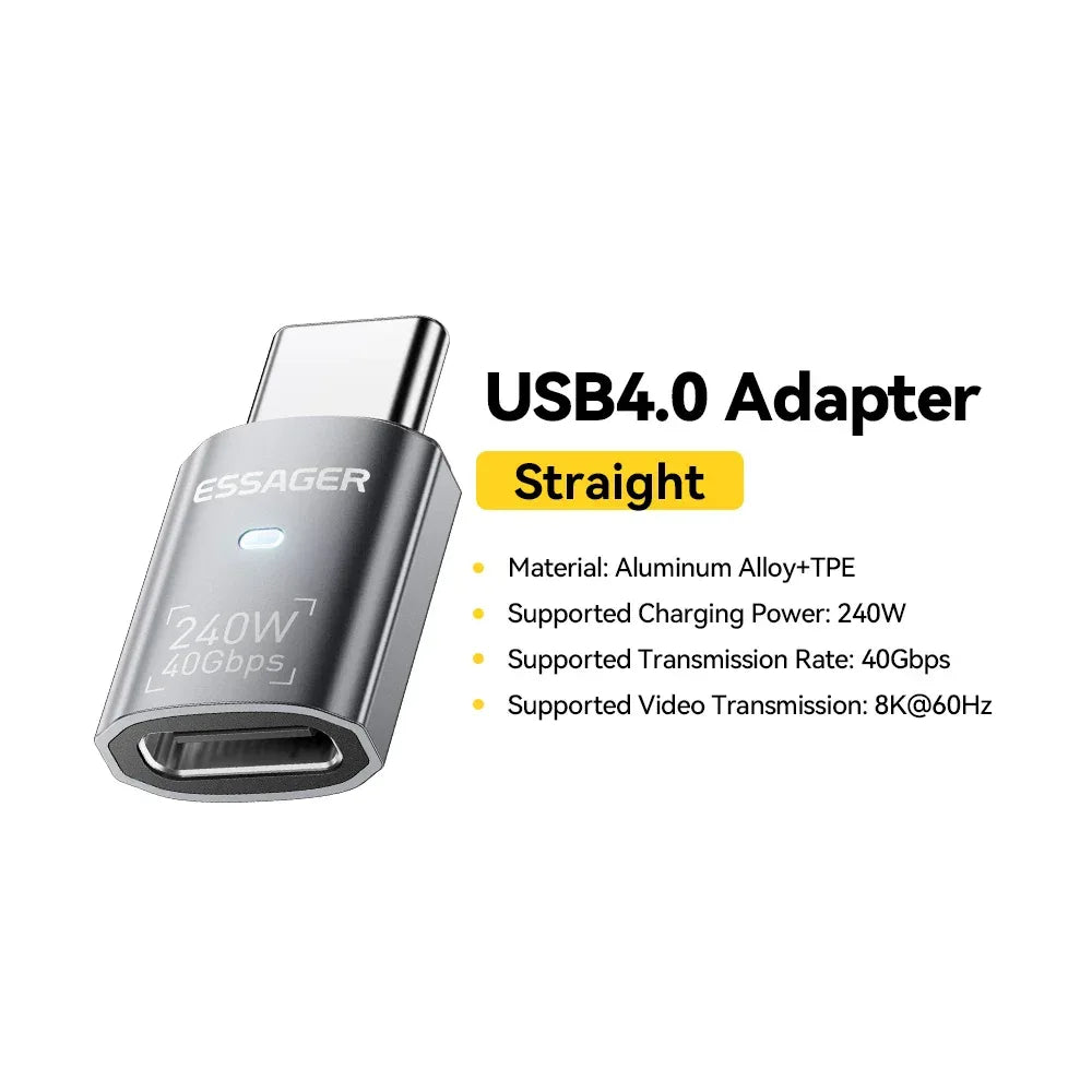 Essager USB4.0 40Gbps OTG Adapter - ShopHub