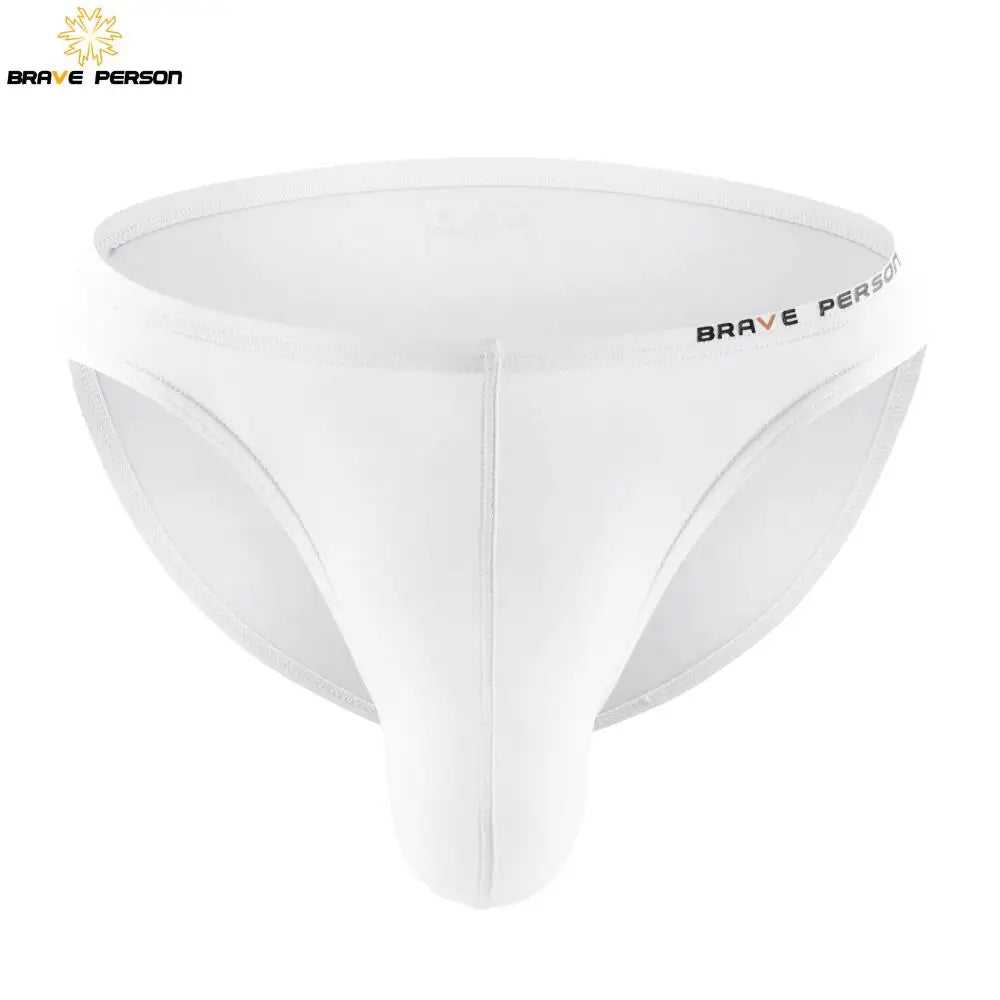 BRAVE PERSON Sexy Men's Underwear Big Penis Pouch Briefs Bikini Nylon Underpants