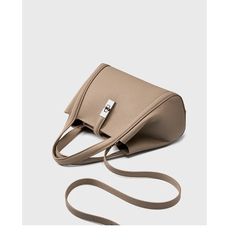 FOXER Brand Genuine Leather Women's Handbag 2026 Fashion Female Bucket Bag Luxury Design Shoulder Bag Versatile Crossbody Purse