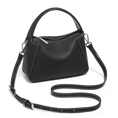 FOXER Lady's Handbag Cow Leather Shoulder Bag Small Size Crossbody Minimalist Style Bag Commute Work High Quality