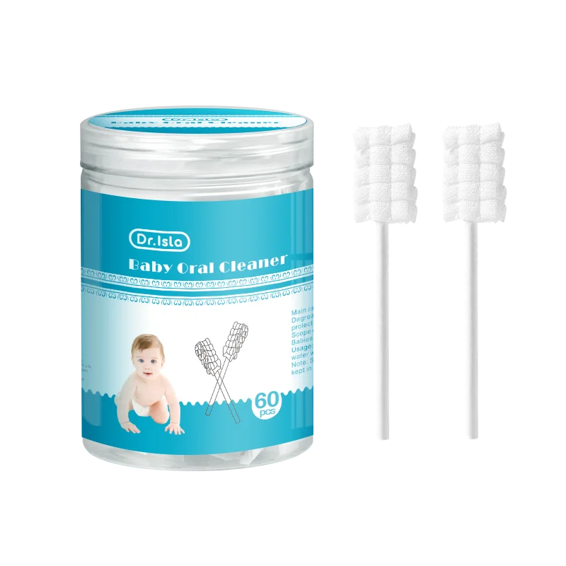 MAMIJOY 30/60pcs Disposable Baby Oral Cleaning Sticks