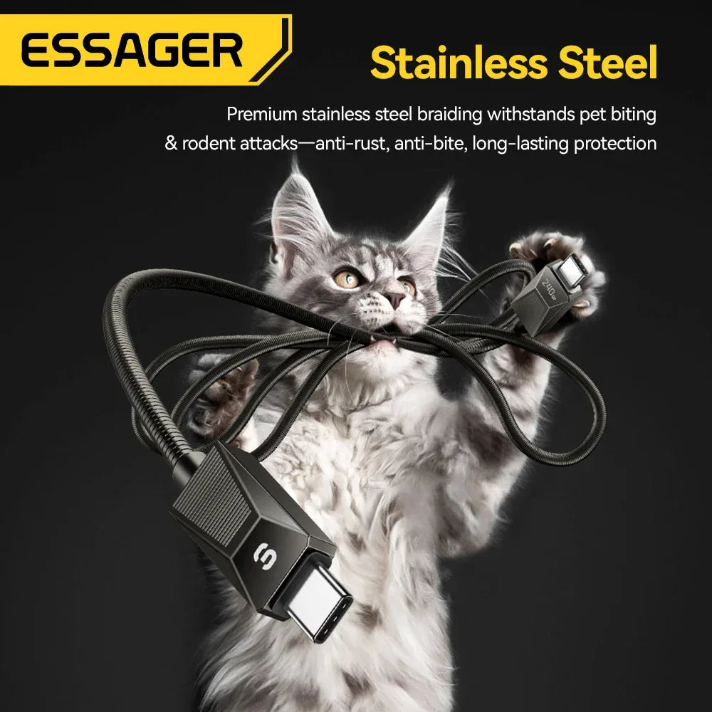 Essager 240W Super Fast Charge Type-C Cable - ShopHub