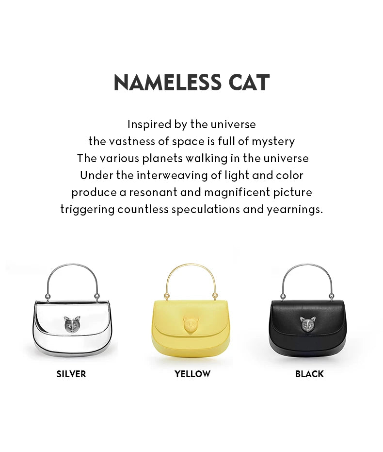 BAFELLI 2026 NEW WOMEN'S HANDBAG CAT EVENING PURSE LUXURY BRAND DESIGNER STYLE FASHION CASUAL CROSSBODAY LEATHER STYLISH