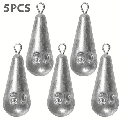 Teardrop Fishing Sinkers – Lead Weights for Bass (10 Sizes) Habicare