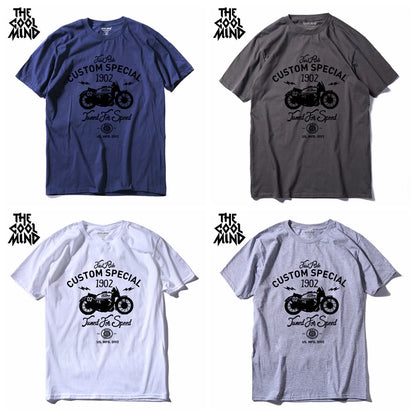 COOLMIND MO0311 Motor Graphic Cotton Tee