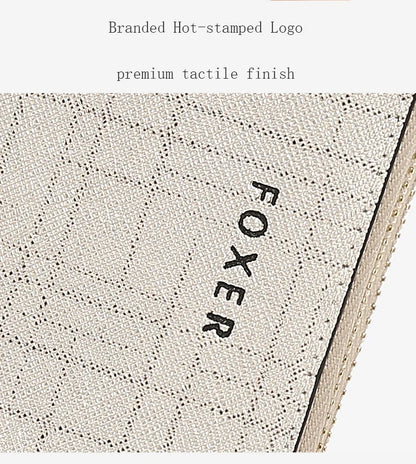 FOXER Split Leather Women's Long Wallet