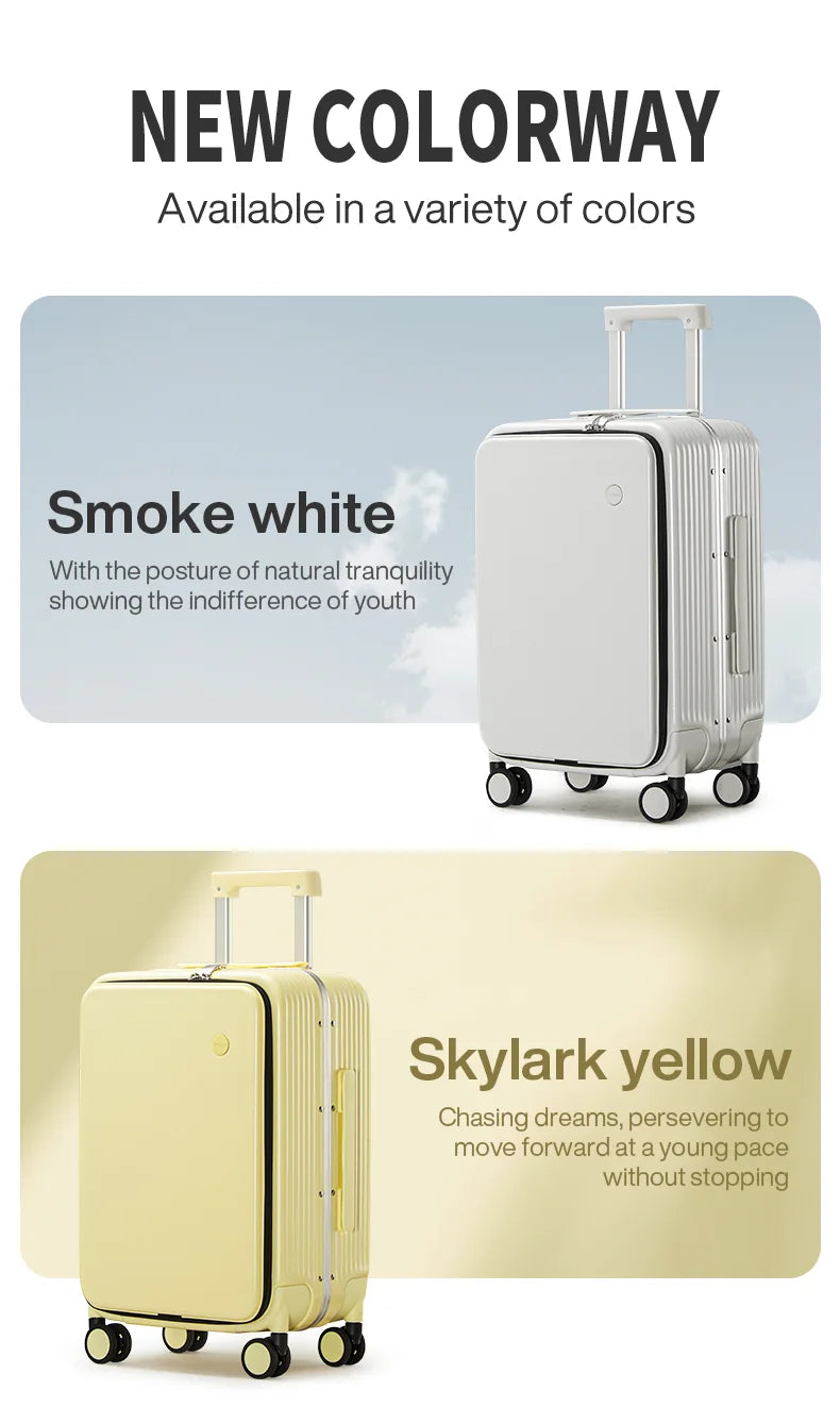 Mixi Aluminum Frame Rolling Luggage