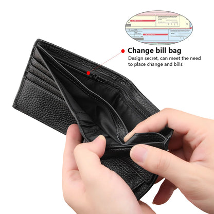 Premium Genuine Cow Leather Bifold Wallet
