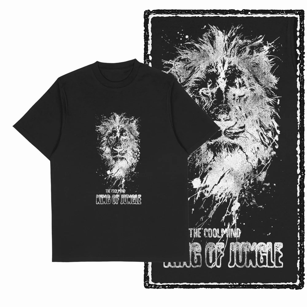 COOLMIND MAV Lion Graphic Cotton Tee