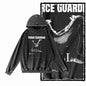COOLMIND G21 Vintage Graphic Acid-Washed Black Hoodie