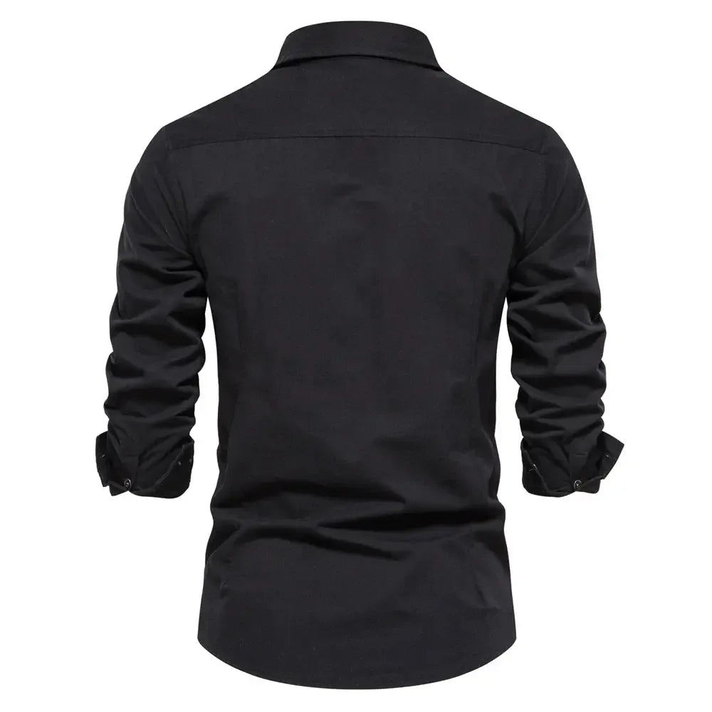 AIOPESON Military Style Pocket Shirts - ShopHub