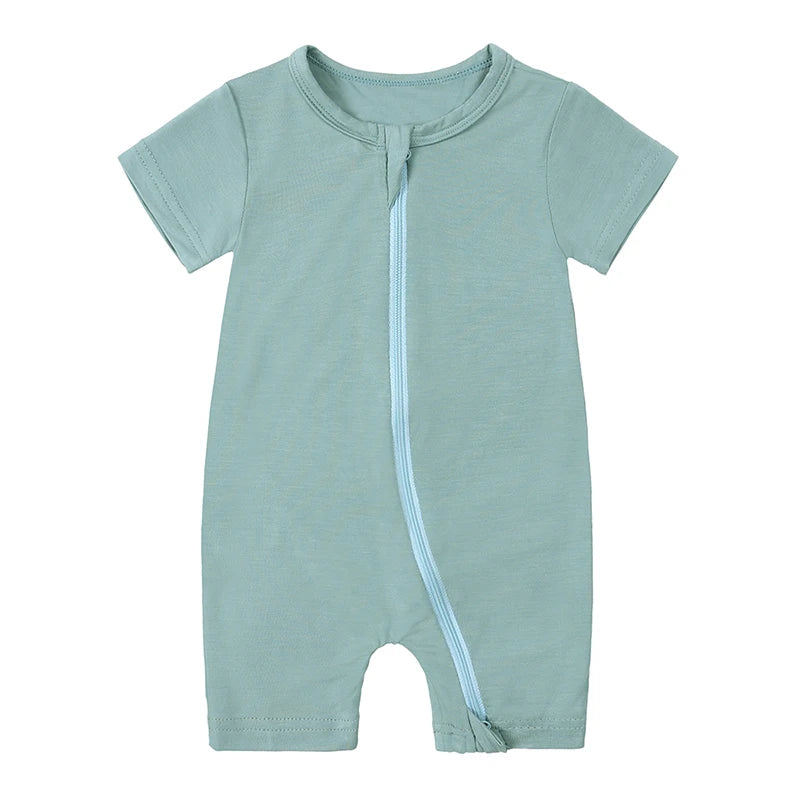 Kids Tales Little Breeze Bamboo-Blend Zip Baby Romper