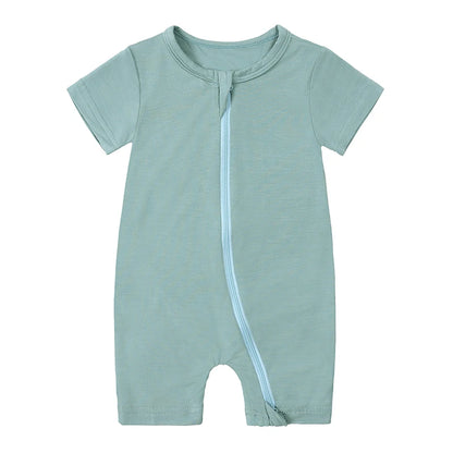 Kids Tales Little Breeze Bamboo-Blend Zip Baby Romper