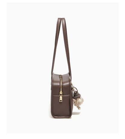 FOXER Female Shoulder Bag PU Leather Cross Body Bag 2026 New Fashion Messenger Bag Large Capacity Commute Daliy