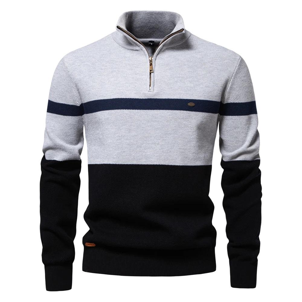 AIOPESON Striped Polo Sweaters - ShopHub
