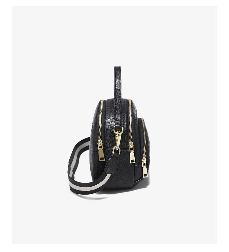 FOXER Brand Genuine Leather Top-handle Bag Women's Shoulder Bag 2026 New Chic Female Shell Bag Luxury Brand Crossbody Purse