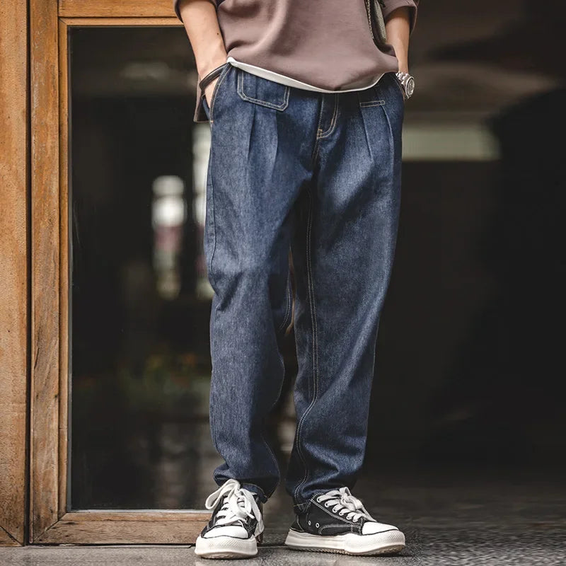 Maden Retro Denim Wash Baggy Men's Jeans