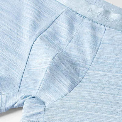 MiiOW 3Pcs Autumn Winter Cotton Men Boxershorts 7A Antibacterial Mens Underwear Underpants Colorful Stripes Men's Panties Boxers