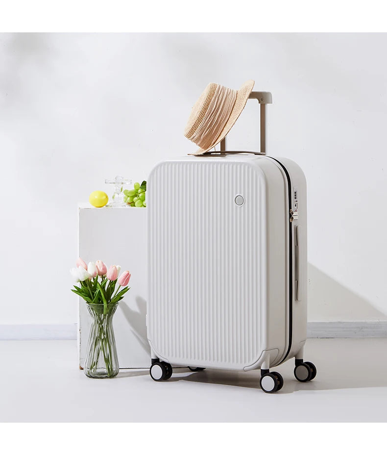 Mixi Striped Travel Luggage 16", 20", 24", and 26"