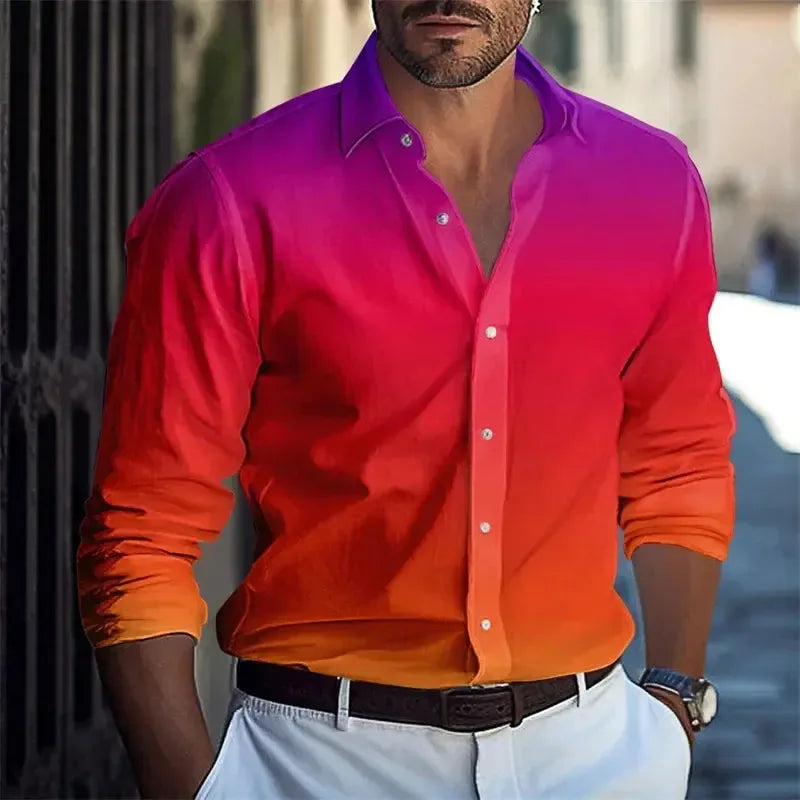 Men's Luxurious Hawaiian Shirts in 12 Vibrant Colours - ShopHub