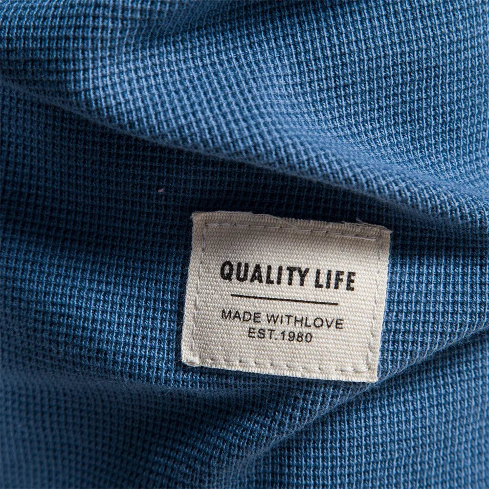 AIOPESON Waffle Henley Shirts - ShopHub