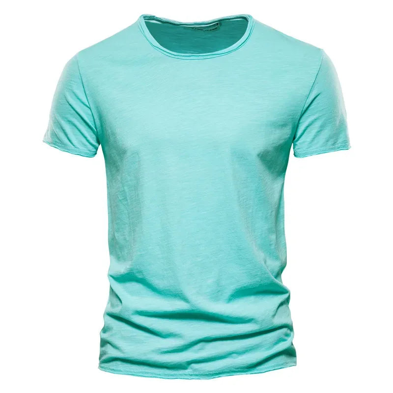 AIOPESON 100% Cotton Men's V-Neck T-Shirts - ShopHub