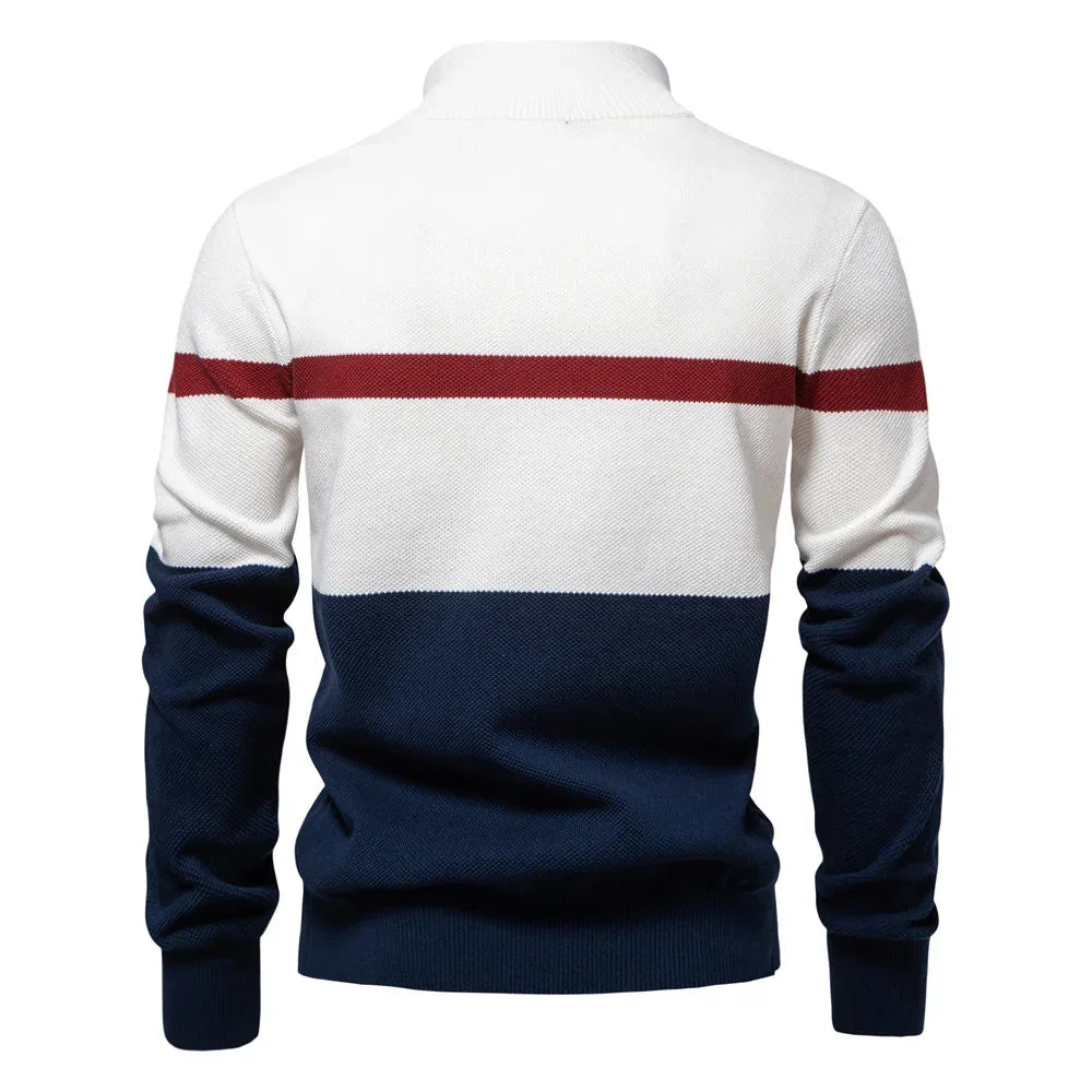 AIOPESON Striped Polo Sweaters - ShopHub