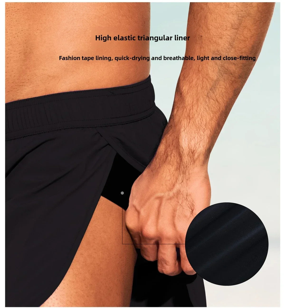 DESMIIT S76 High-Leg Swim Shorts with Brief Liner