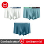 MiiOW Men's Antibacterial Underwear 3Pcs Cotton Boxers