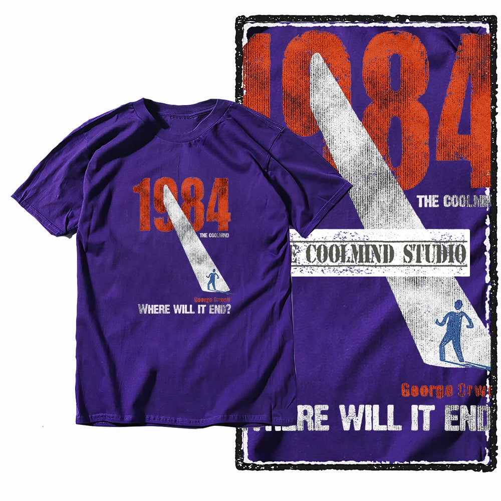 COOLMIND X0001 1984 Graphic Cotton Tee