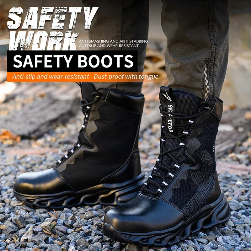 Kankeirr Indestructible Men's Steel Toe Work Boots - ShopHub