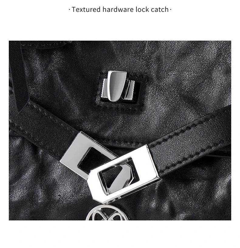 FOXER Vintage Wrinkle Genuine Leather Tote Bag