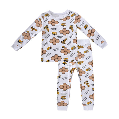 Kids Tales Dreamscape Bamboo-Blend Printed Zip Romper